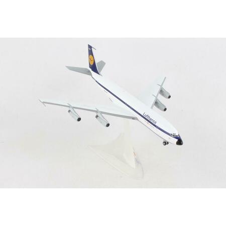 HAPPY N HEALTHY Herpa 200 Scale Commercial  1 by 200 Scale Lufthansa 707-400 Hamburg Diecast Model Airplane HE572019